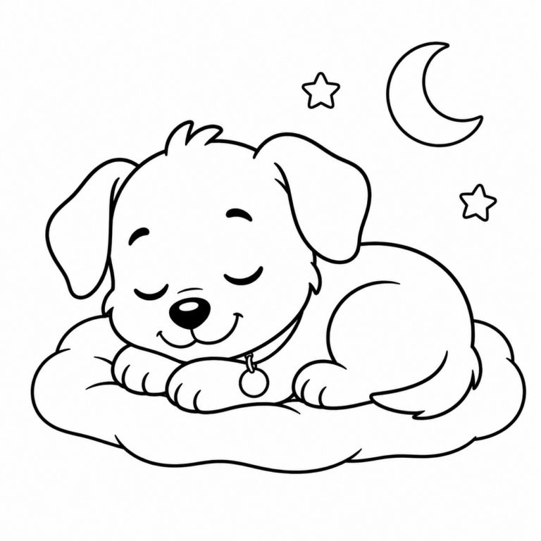 おやすみ　わんちゃんの見本