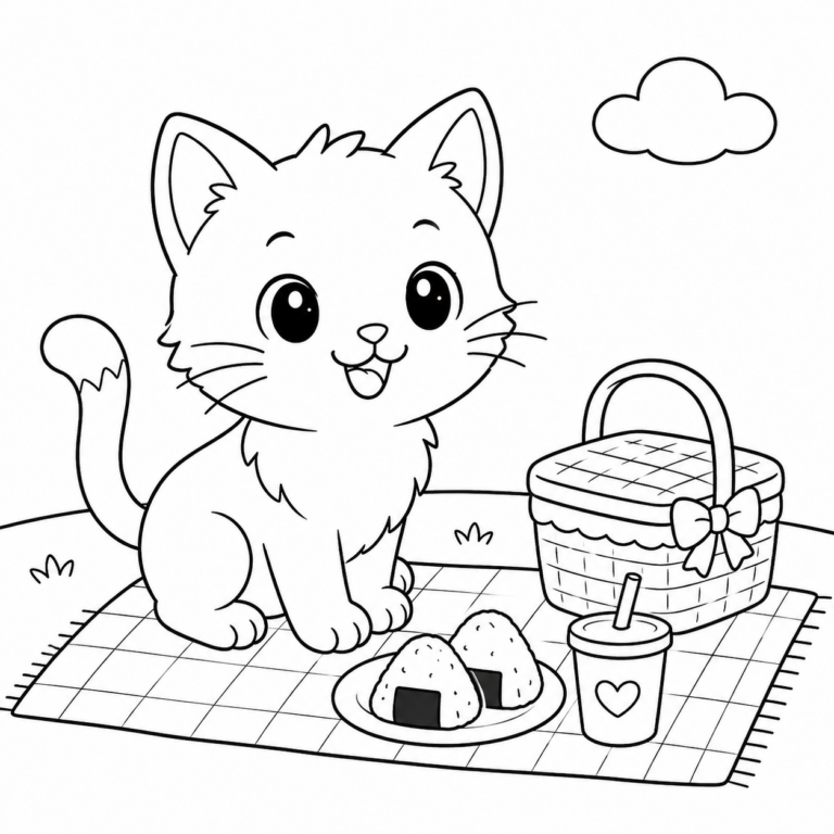 ねこ　と　ぴくにっくの見本