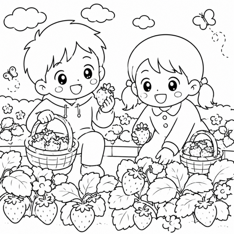 いっしょに　いちごつみの見本