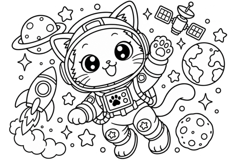 うちゅうひこうしギャラクシーねこの見本