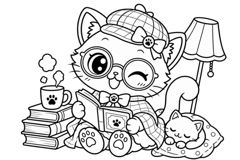 どくしょのあきをたのしむ　ねこの見本