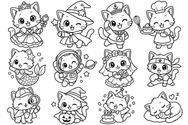 ねこちゃん　だいしゅうごうの見本