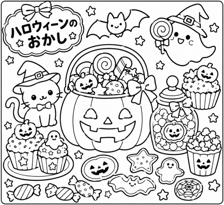 たのしい　ハロウィンの見本