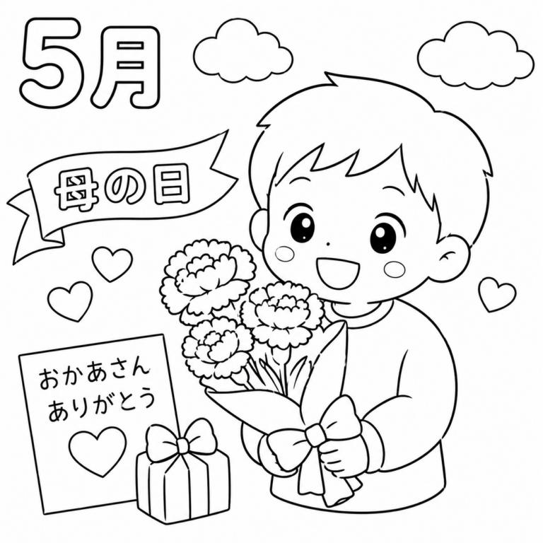 おかあさん　ありがとうの見本