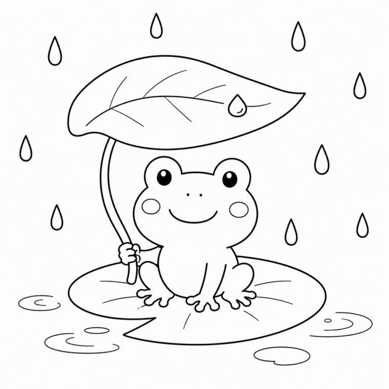 かわいい　かえるの見本