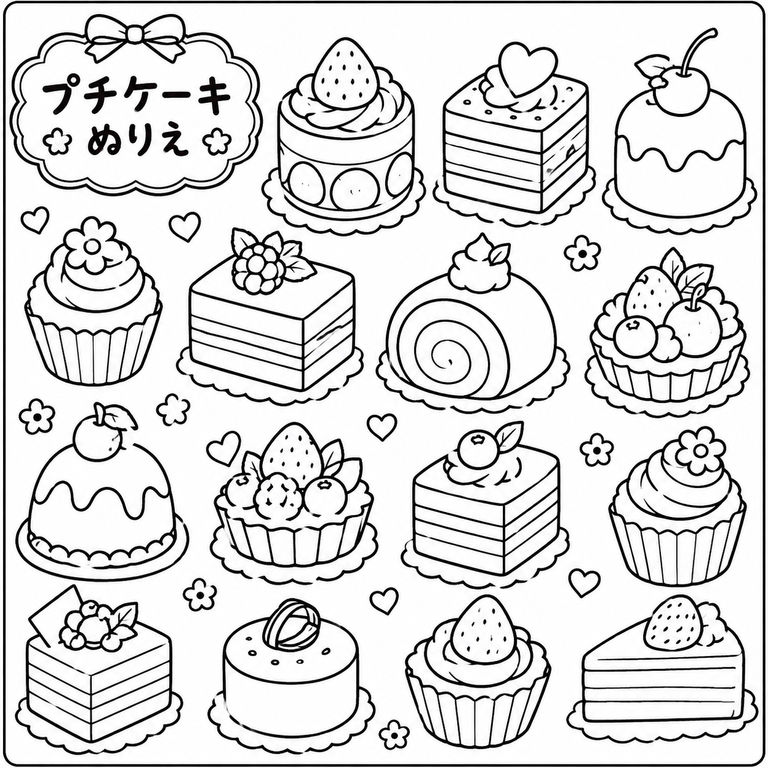 どのけーきがすき？の見本