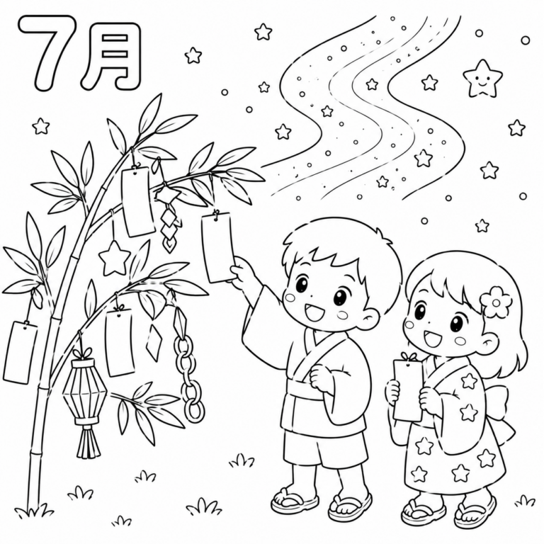 あまのがわの　たなばた　まつりの見本