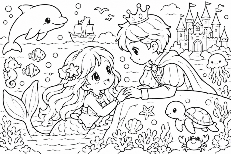 愛する　おうじ様と永遠に　人魚姫（にんぎょひめ）の見本