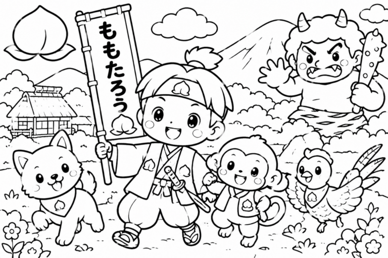 こころやさしい　ももたろうの見本