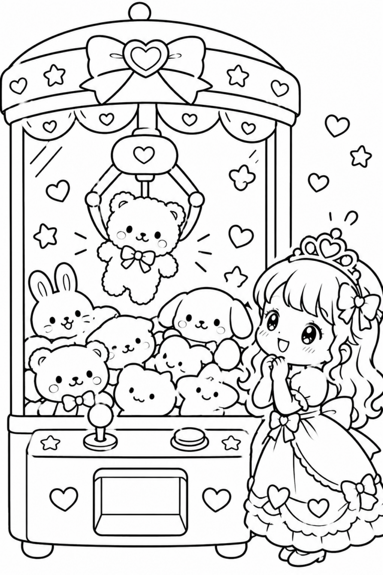 プリンセスとかわいいぬいぐるみの見本