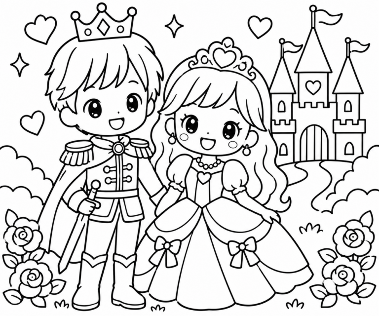 おうじさまとプリンセスの見本